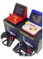 Console retrô portátil amarelo